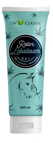 Uw classic lóbalzsam relax gél cbd izolátummal és zöldagyaggal tubusos 250 ml