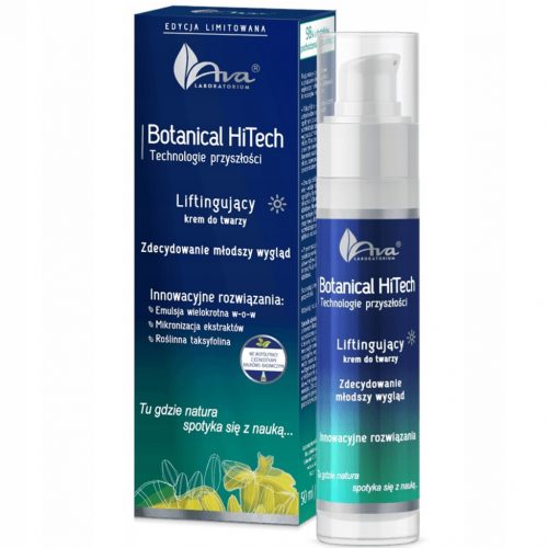 Ava botanical hitech lifting hatású bőrfiatalító anti-aging pumpás nappali arckrém 50 ml